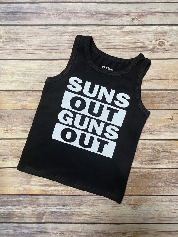 Toddler Boys Sun's Out Guns Out Tank Top Sleeevless T Shirt Tees Undershirts 