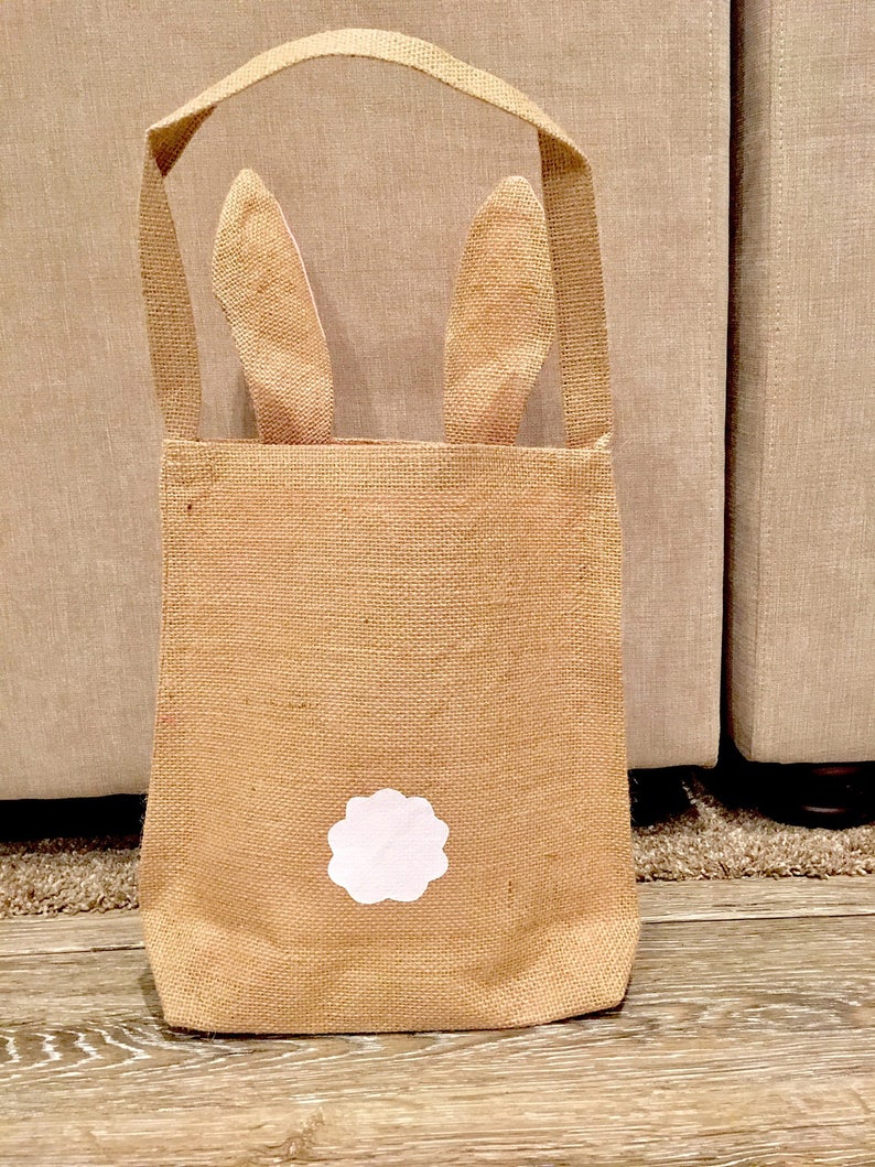 BURLAP BUNNY BAGS Burlap Easter Bunny Bags Easter Baskets Etsy