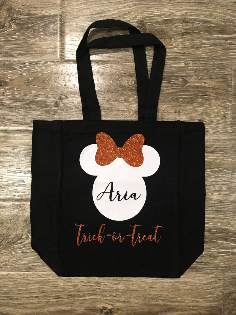 TRICK or TREAT BAG Disney Candy Bag Disneyland Bag Minnie Etsy
