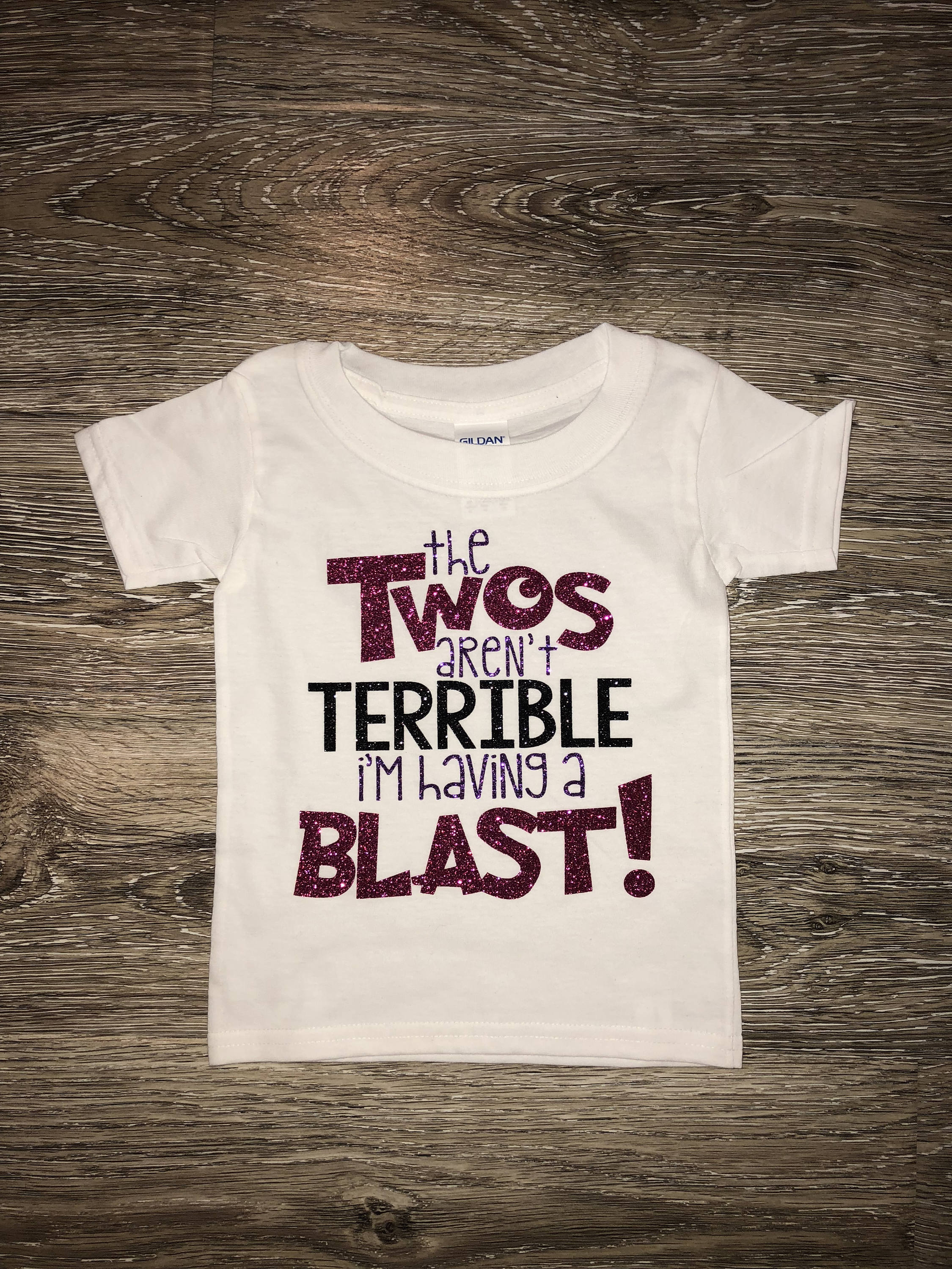 2nd Birthday Shirt for Boy Girl Terrible Twos Funny Toddler Kids T-Shirt