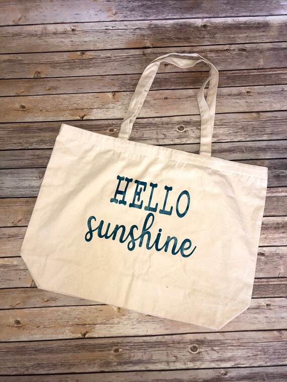 hello sunshine beach bag