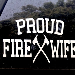 STOLZ Feuer Frau Feuer Frau Aufkleber Feuerwehrmann Aufkleber, stolze Frau Aufkleber, Feuer-Frau-Auto-Aufkleber, Feuer-Frau-Aufkleber, Feuer Frau stark