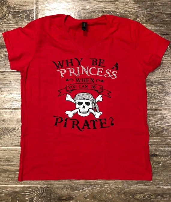 Pirate Princess Skull And Bones T-Shirt Pirate Princess Skull And Bones T-Shirt