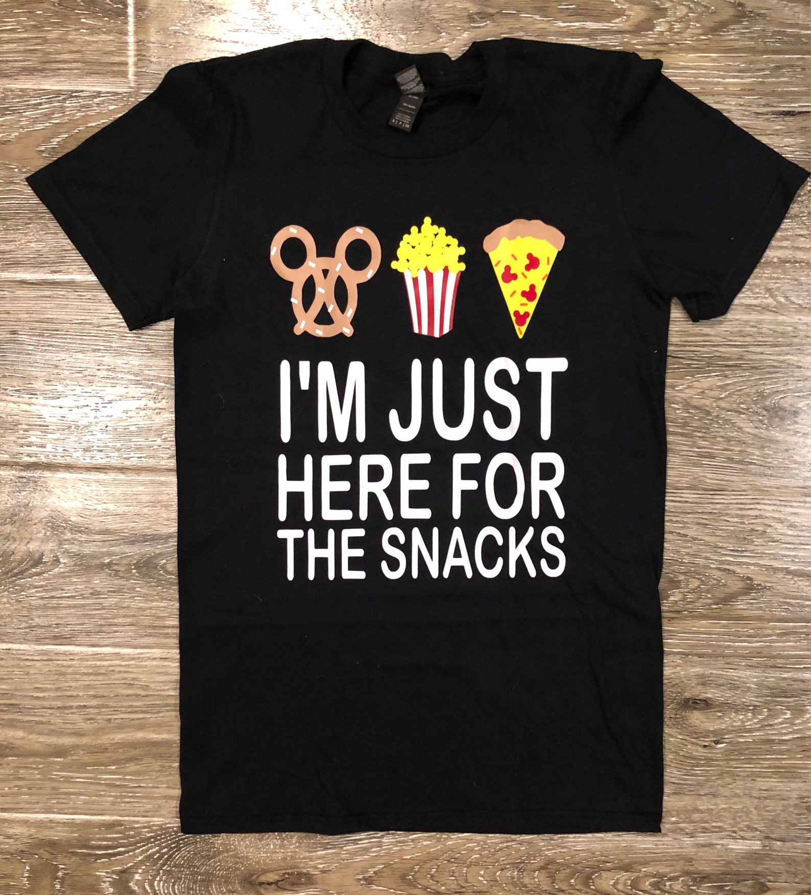 I'M JUST HERE for the Snacks, Mickey Shaped Food, Mickey Food Shirt