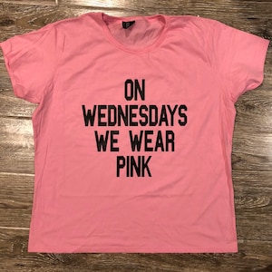 On WEDNESDAYS We WEAR PINK, Mean Girls Sweatshirt, Pink Sweatshirt, You