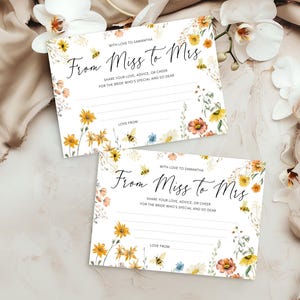 Carte de conseils mariée aux abeilles, souvenir imprimable jeu de douche nuptiale, cartes de conseils de mariage rustique, meilleurs voeux pour couple, téléchargement sur toile BA0607