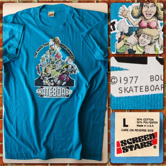 T-shirt Vintage Tony Alva Années 80 - Taille S, Noir, Jamais Porté