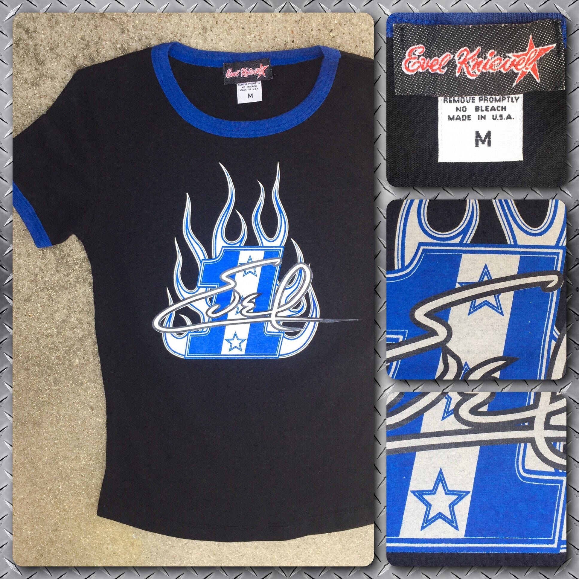 evel knievel t shirt vintage