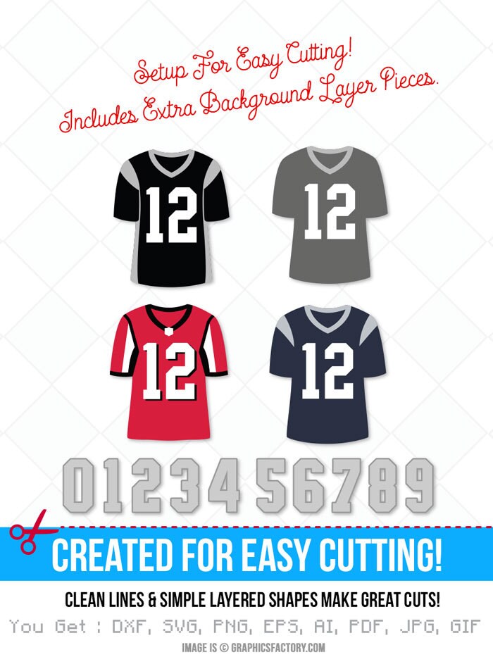 football jersery and numbers svg dxf football svg jpg png etsy hong kong