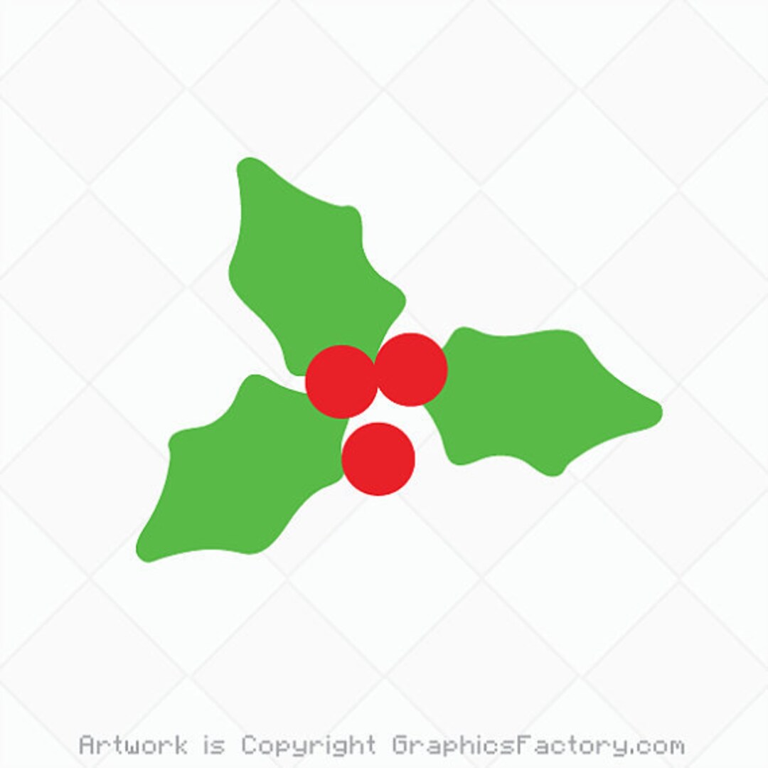 Christmas Holly Berries SVG Cutting File, SVG Cut Table Design, Svg ...