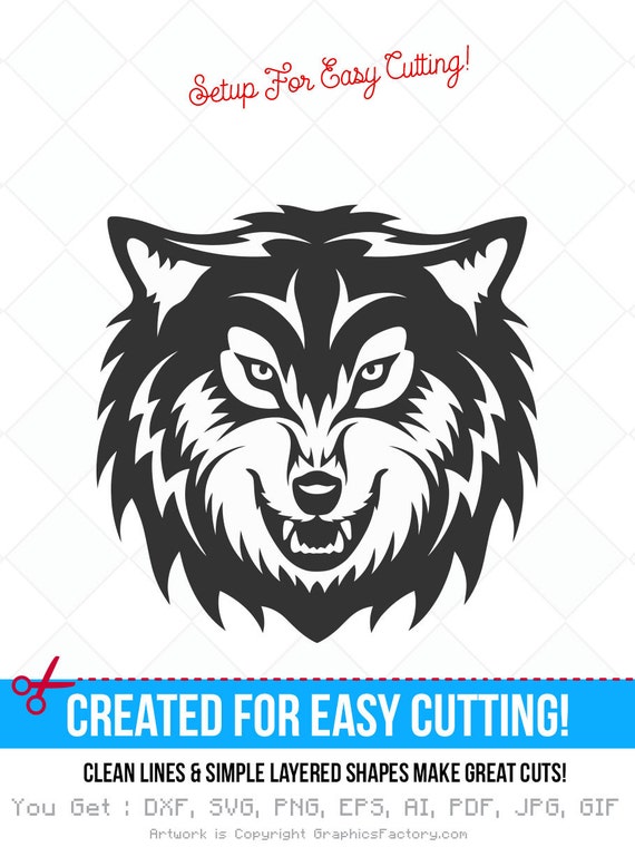 Download Wolf svg wolf dxf animal svg jpg png eps ai cutting | Etsy