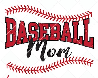 baseball mom svg, dxf, baseball mom cut file, cutting files, clip art, printable, Silhouette Cameo, Cricut, baseball mom digital stamp