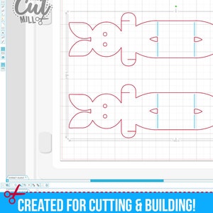 Easter Bunny Egg Stand 3D SVG, DXF Easter Cut File Template, Original ...