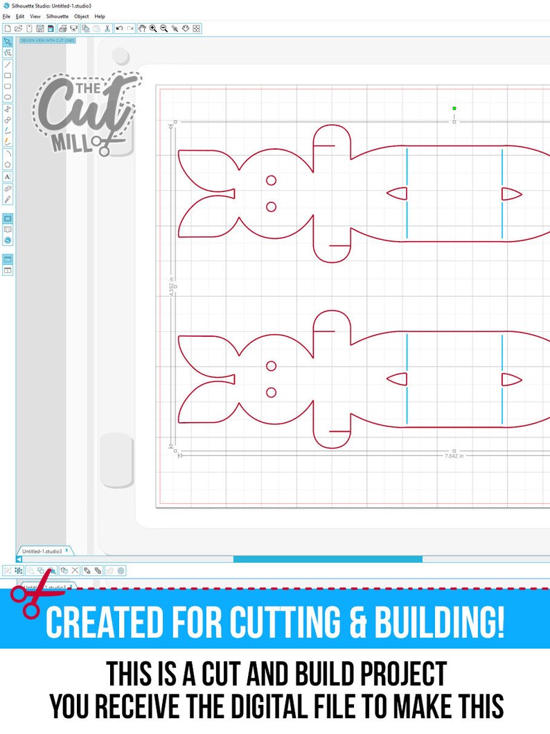 Download Easter Bunny Egg stand 3D SVG DXF Easter Cut File Template | Etsy