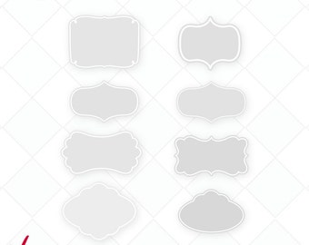 svg frames, dxf frames, borders svg, jpg, png, eps, ai cutting files, clip art, printable, Cameo, Cricut, scrapbooking  frame border set