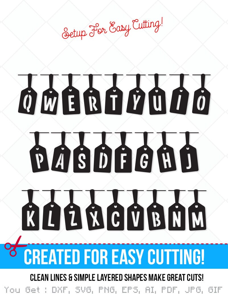 Download Svg Initials Svg Letters Cut Files Cutting Files Svg Dxf Png Silhouette Studio Svg Fonts For