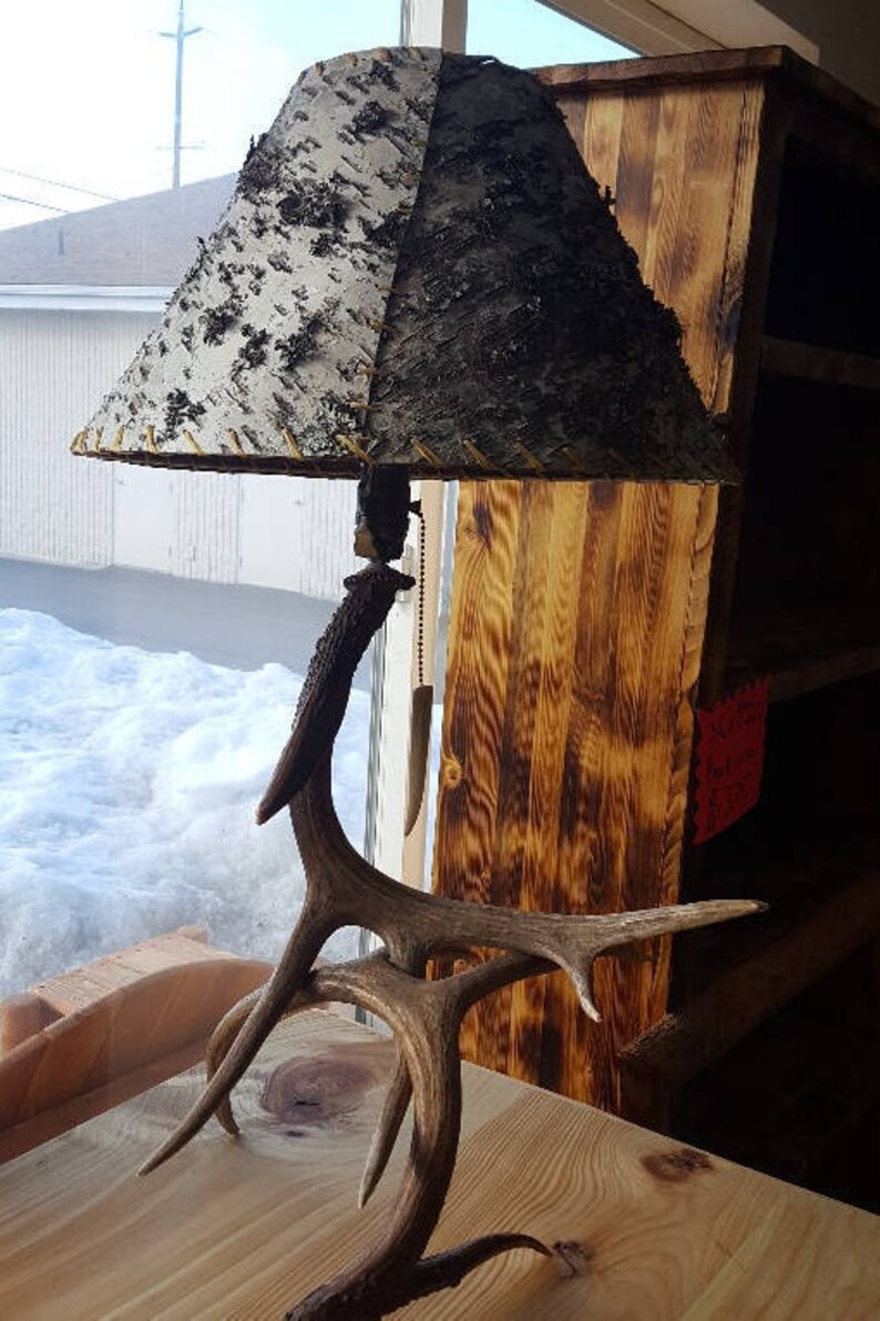 Real Birch Bark Lampshade Image 0