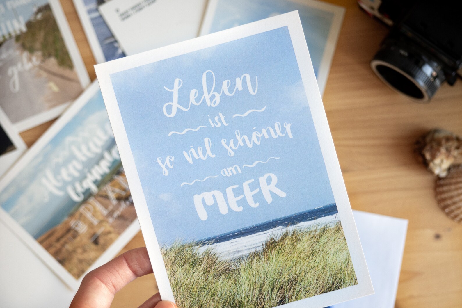 Reiselust Postkarte Meer Handlettering Zitat Größe DIN A6 Etsy UK