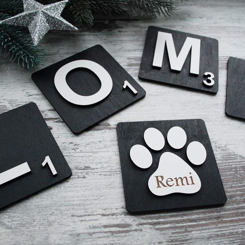 Wooden Crossword Name Wall Puzzle Large Letters for Wall Etsy