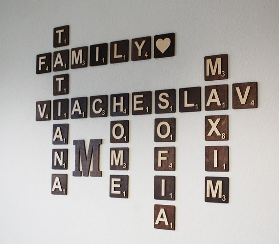 Pick and Mix Wooden Scrabble Tiles Letter With Score Marks Alphabets Crafts  Scrapbooking, Personalised Frame, Wall Art, Choose Your Own 