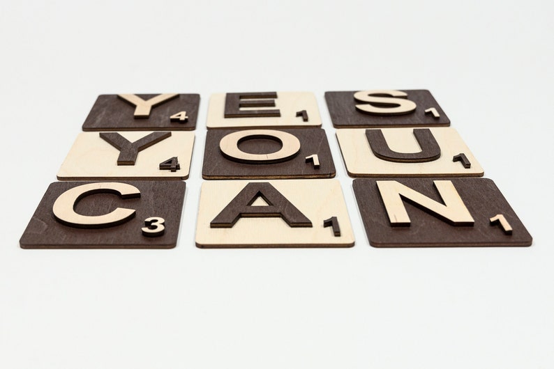 8x8 Large Scrabble Letters for Wall Wood Scrabble Tiles Wall Etsy