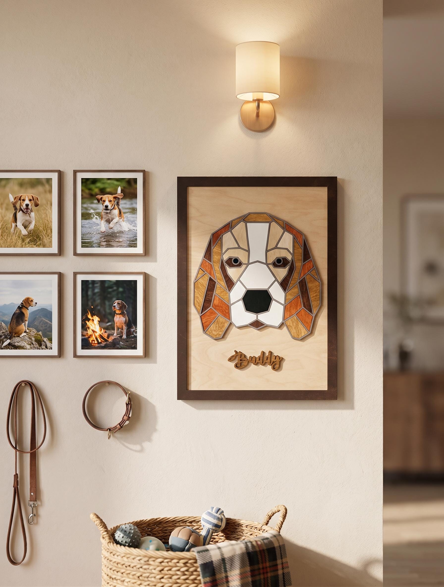 Mosaic Beagle Art - Etsy