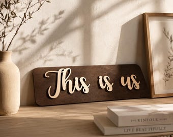 Custom Wooden Sign, Long Narrow Gallery Wall Art, Above Bed Living Room Decor