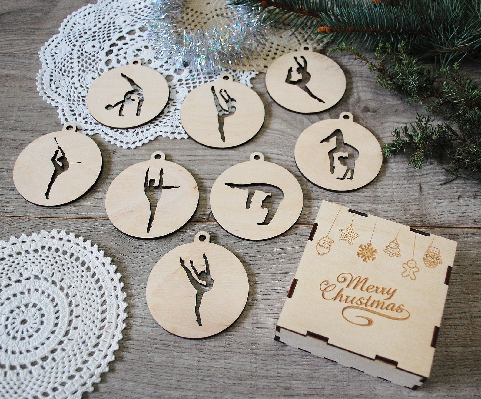 Gymnastics Christmas Ornament 