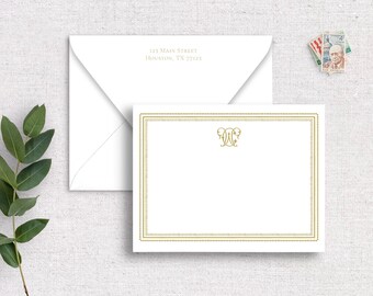 Personalized Bordered Notecards with Envelopes