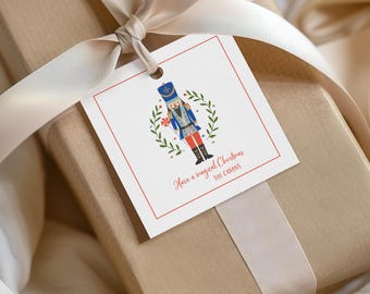Personalized Christmas Nutcracker Gift Tags