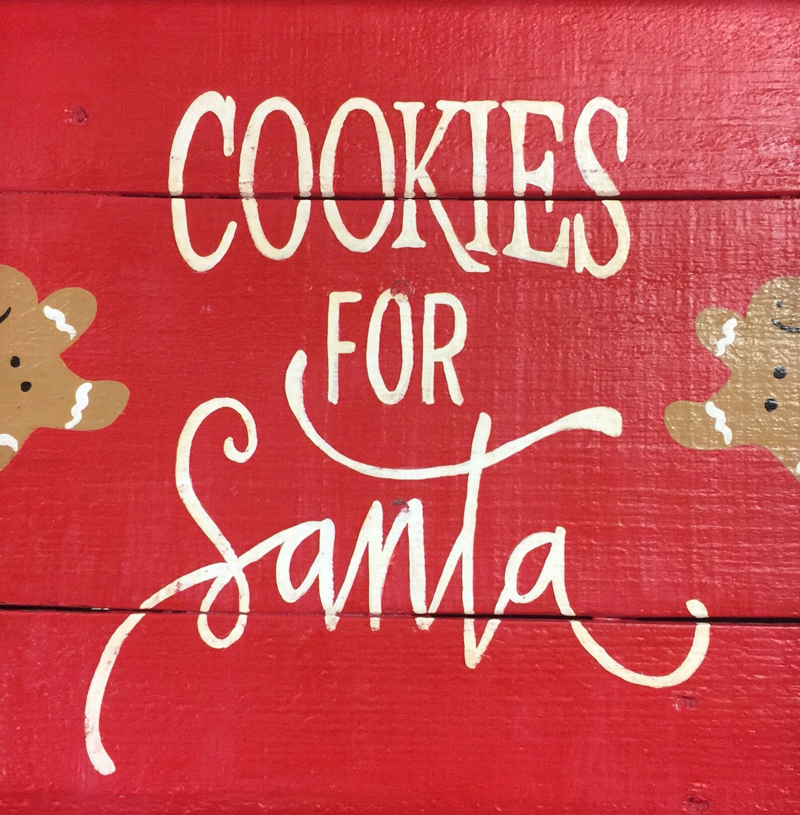 Cookies for Santa Christmas Tray / Wooden Christmas Tray / Etsy