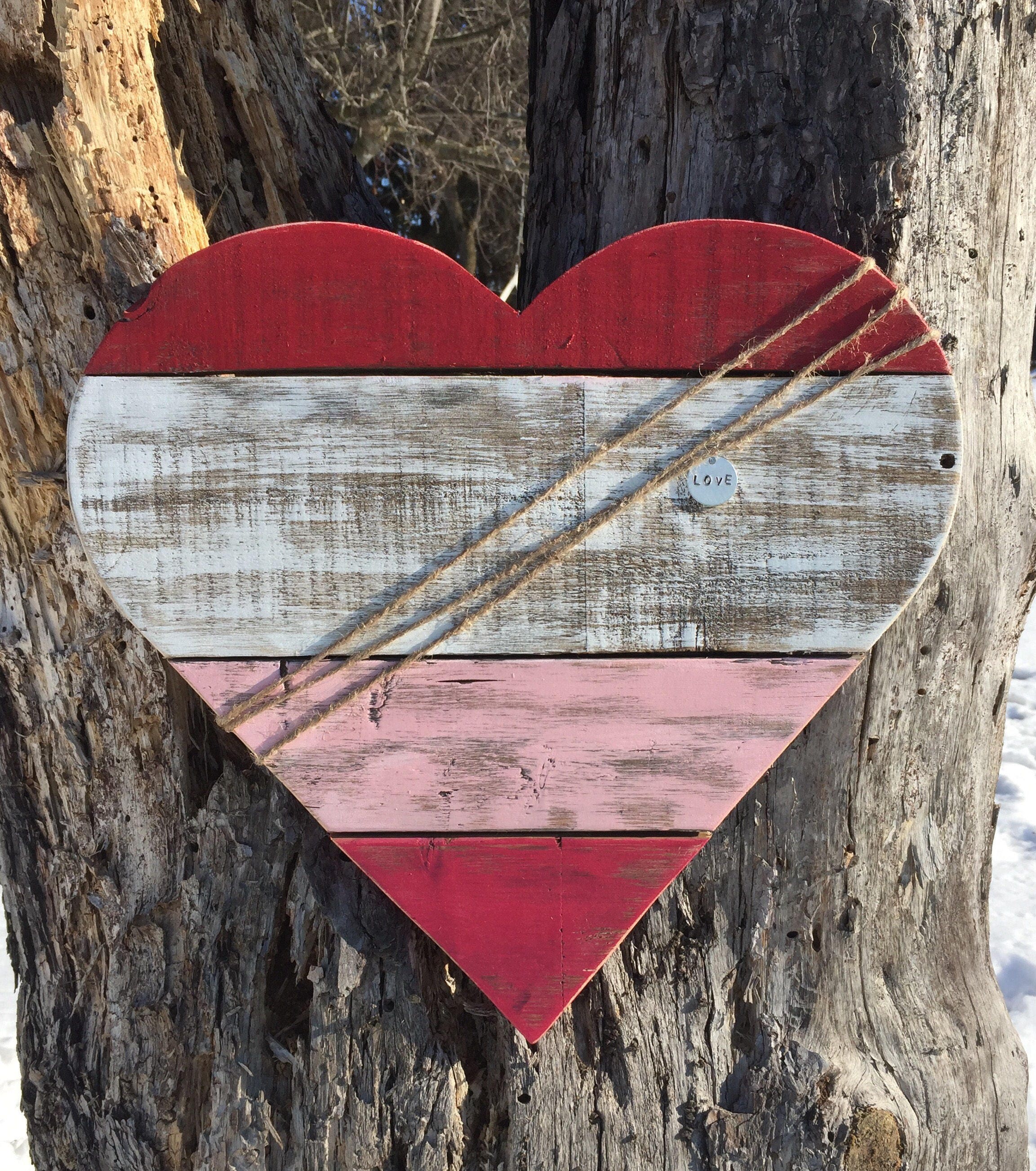 Panneau Murale En Bois Rustique - 'Family Forever' - Idée Cadeau Saint-Valentin