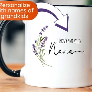 Nona Mug Customized Mug For Nona Personalized Mug Grandkids Names Gift For Nona Mug Gift Custom Gift For Nona Mug For Mothers Day