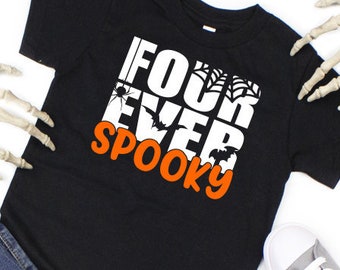 Koszulka urodzinowa „Four Ever Spooky” | 4. urodziny na Halloween