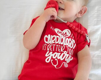 CHD Awareness Shirt | "My Cardiologist is Better" Heart Warrior Tee