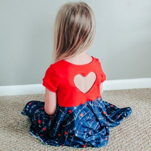 CHD Dress| Heart warrior dress| EKG dress | Sweetheart dress | Heart dress | Heart ekg dress