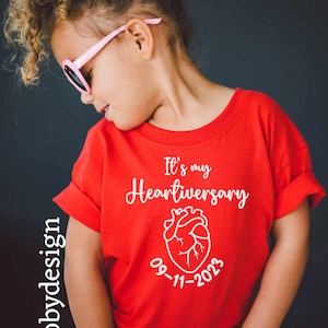 it&#39;s my heartiversary tshirt | CHD tshirts| Heart anniversary shirts | Heart warrior shirts