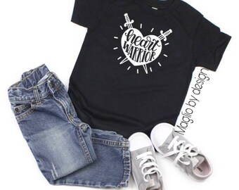 Heart warrior tshirt | CHD awareness | CHD awareness shirt | hand drawn design | heart warrior