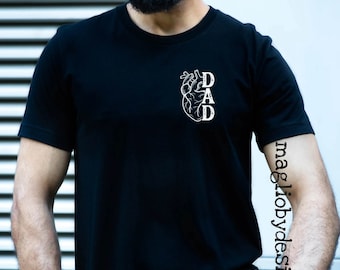 Anatomical Heart dad tshirt | Heart dad tshirt | CHD awareness shirts | Anatomical heart tshirts |