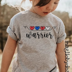 Camiseta de guerrero del corazón / Equipo de conciencia de CHD / CHD / Camisas de CHD / Guerrero del corazón