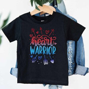 Camiseta de guerrero del corazón / Guerrero del corazón / Camisetas de cardiopatía congénita (CHD) / Concientización sobre la cardiopatía congénita (CHD) / Camisetas de concientización sobre la cardiopatía congénita (CHD)