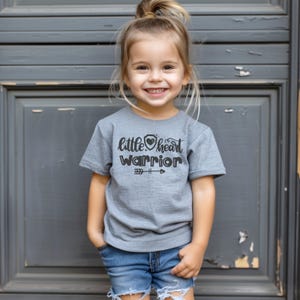 Camiseta de guerrero de corazón pequeño / camiseta de concientización sobre la enfermedad coronaria / camisetas de guerrero de corazón pequeño / camisetas de guerrero pequeño