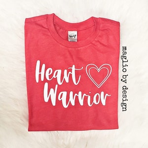 Camiseta de guerrero del corazón / Camiseta de cardiopatía congénita (CHD) / CHD / Camiseta de concientización sobre la cardiopatía congénita (CHD) / Guerrero del corazón