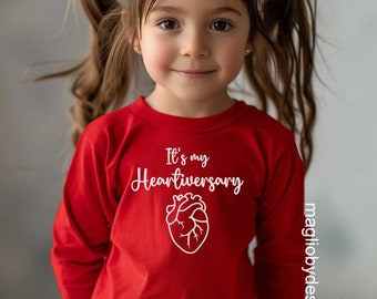 it's my heartiversary tshirt | CHD tshirts| Heart anniversary shirts | Heart warrior shirts