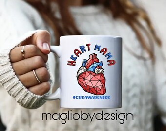 Kubek do kawy Heart Mama | Anatomiczny design