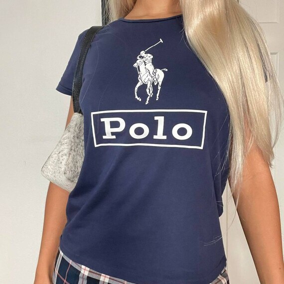 Polo Ralph Lauren 2005 Vintage Blue Pique Polo Shirt Sz L (New w/ RL