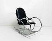 Thonet-Style Chrome Rocker