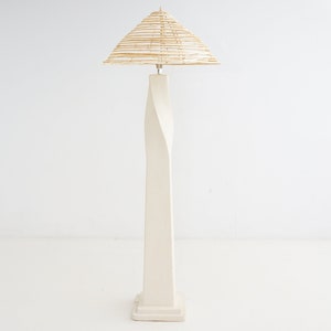 Plaster Twist Floor Lamp, 1980s