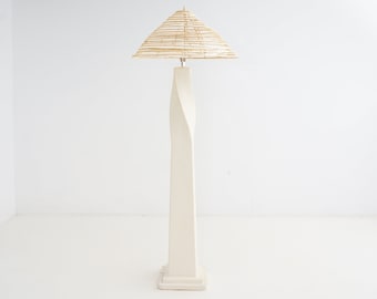 Plaster Twist Floor Lamp, 1980s