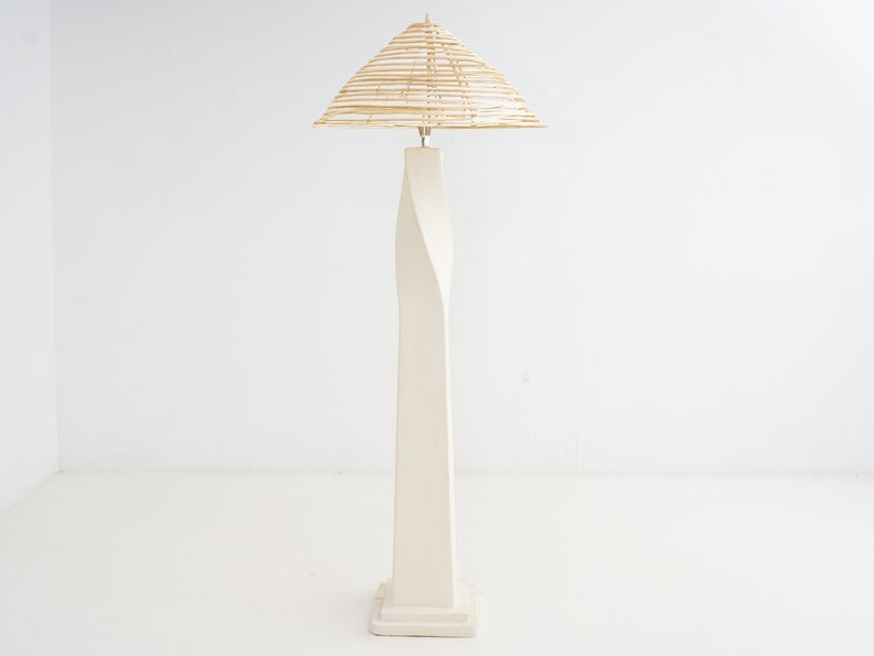 Plaster Twist Floor Lamp, 1980s